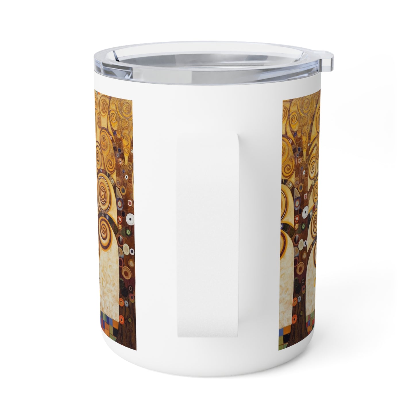 Vienna Secession Delight: Gustav Klimt Tree of Life Insulated Coffee Mug