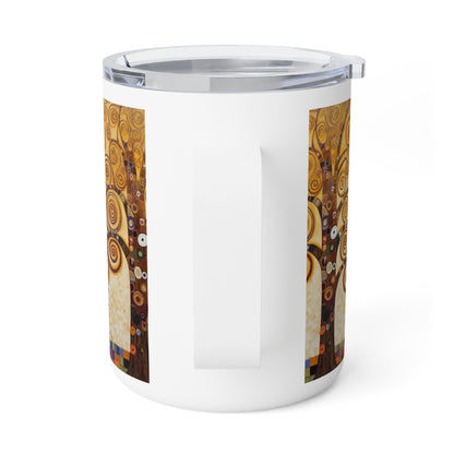 Vienna Secession Delight: Gustav Klimt Tree of Life Insulated Coffee Mug