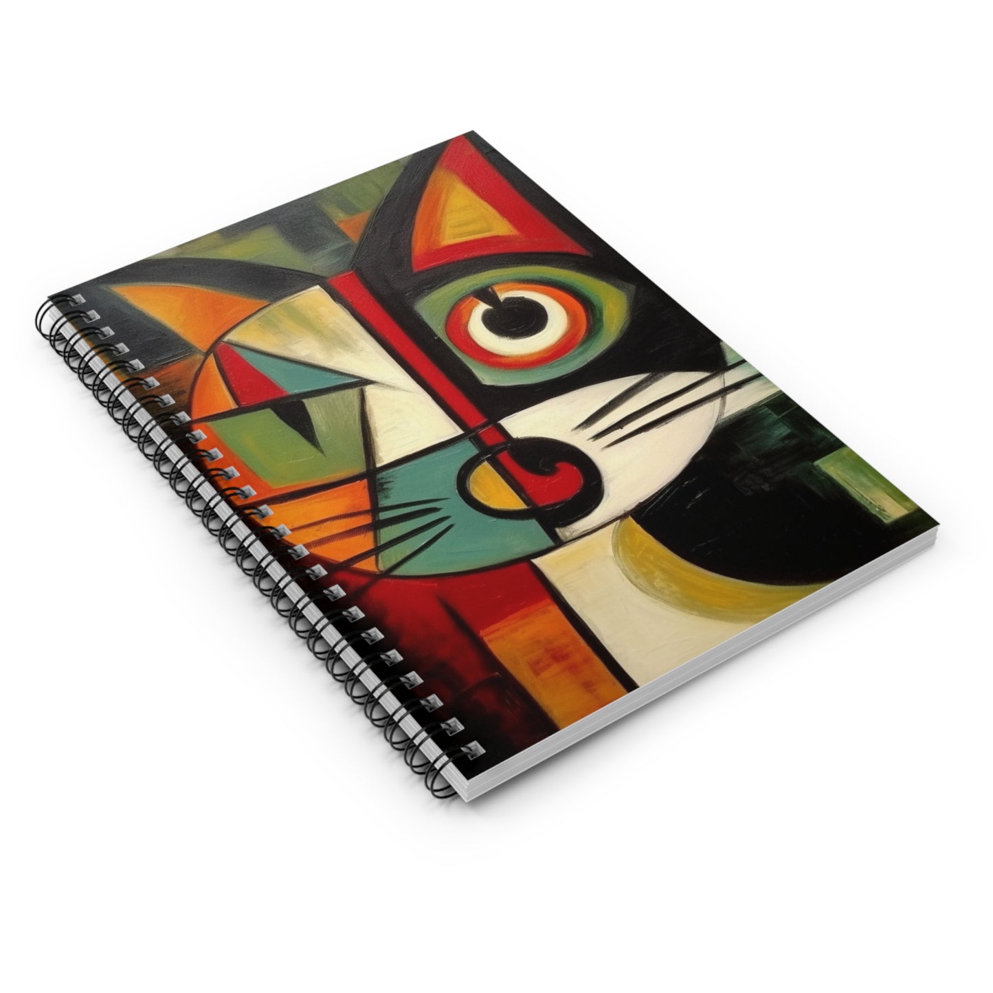 Picasso's Retro Gallery: Midcentury Modern Spiral Notebook with Vintage Fashion and Artistic Touch