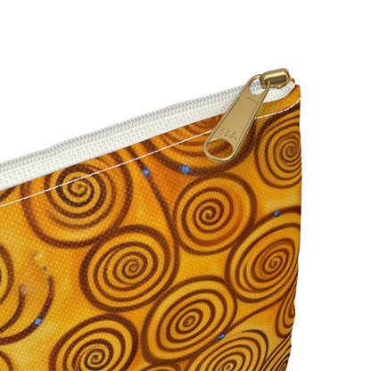 Symbolic Harmony: Gustav Klimt Tree of Life Accessory Pouch, Embrace Artistic Elegance