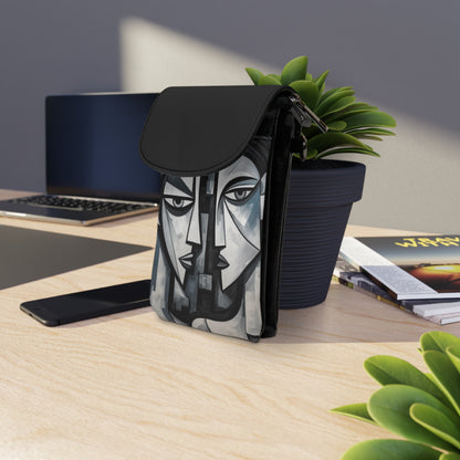 Cubist Paintings Small Cell Phone Wallet: Captivating Brush Strokes