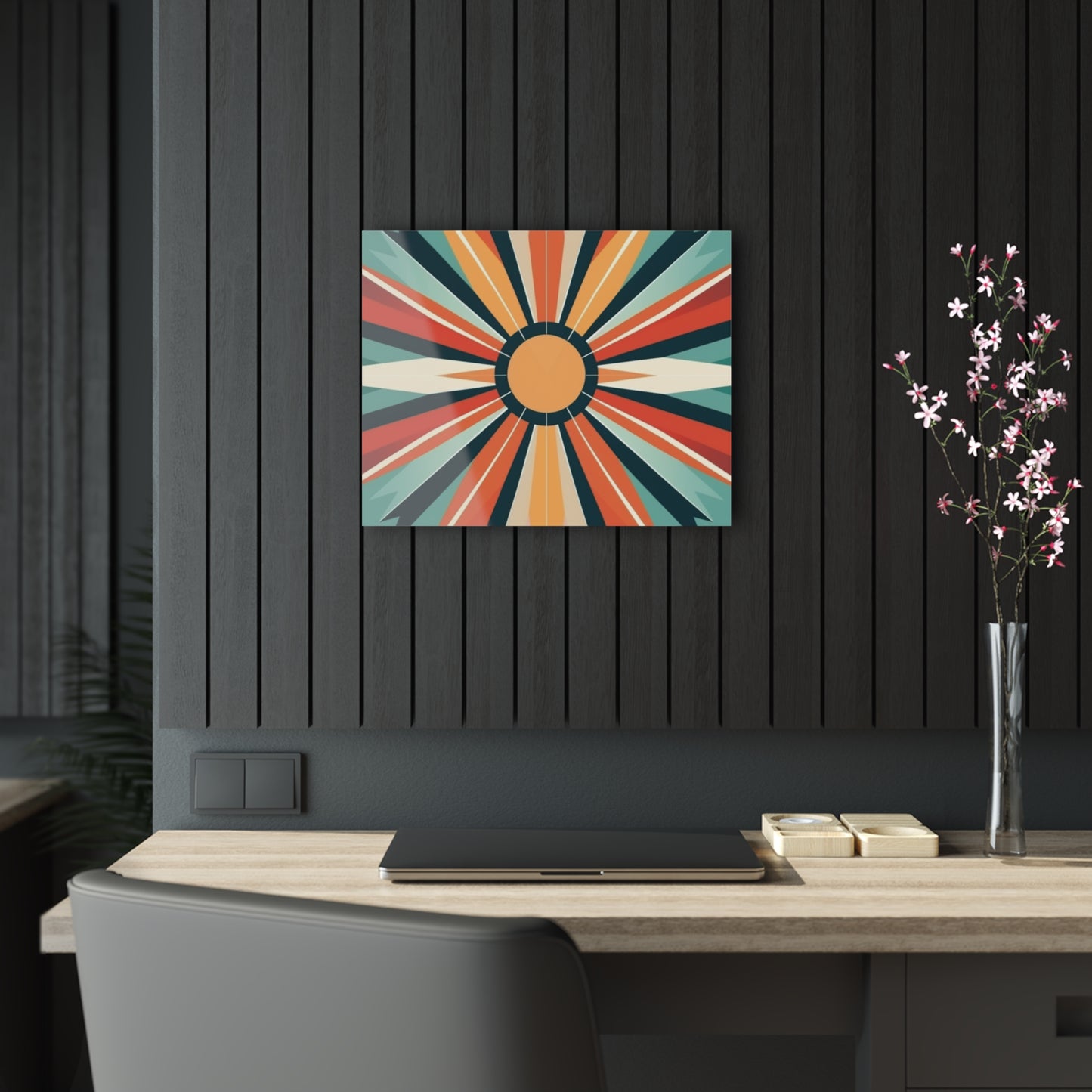 Starburst Acrylic Prints in Atomic Age and Midcentury Modern Design