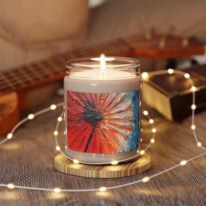 Umbrella Painting Scented Soy Candle: Channel Your Inner Artist with Abstract Oil Paint