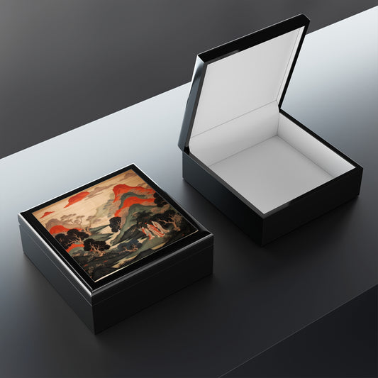 Japanese Tapestry Jewelry Box: Embrace the Artistic Splendor
