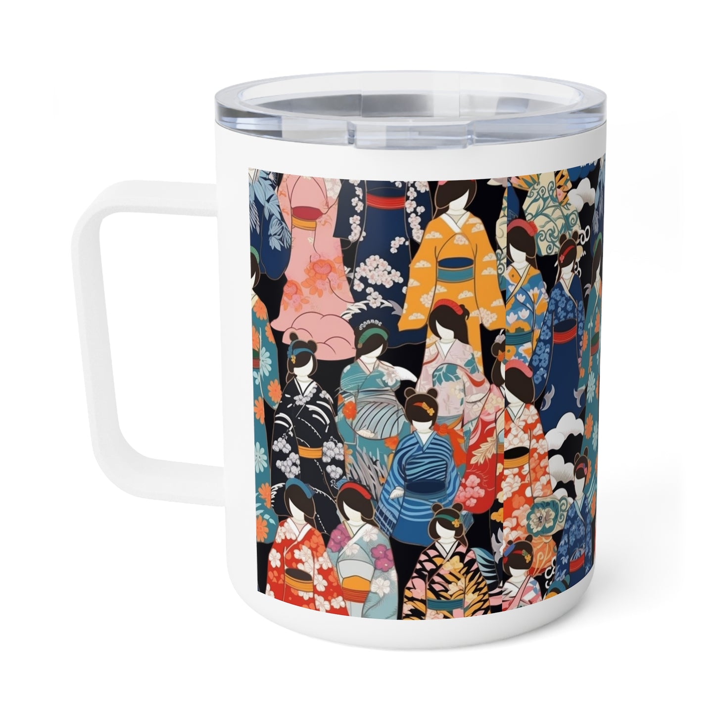 Stylish Kimono Robe Design: Kimono Insulated Coffee Mug