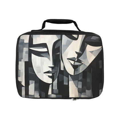 Abstract Oil Paint Lunch Bag: Cubist Artistry in a Portable Masterpiece