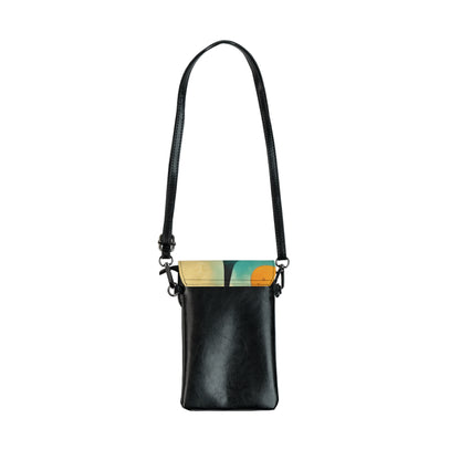 Atomic Age Elegance: Midcentury Modern Small Cell Phone Wallet for Minimalist Home Decor