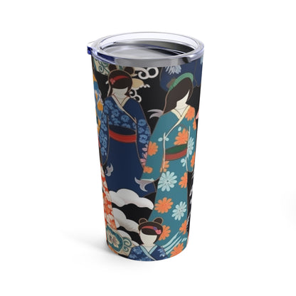 Kimono Dreams Tumbler: Experience Japanese Elegance