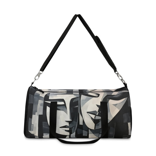 Abstract Oil Paint Duffel Bag: Cubist Artistry in a Portable Masterpiece