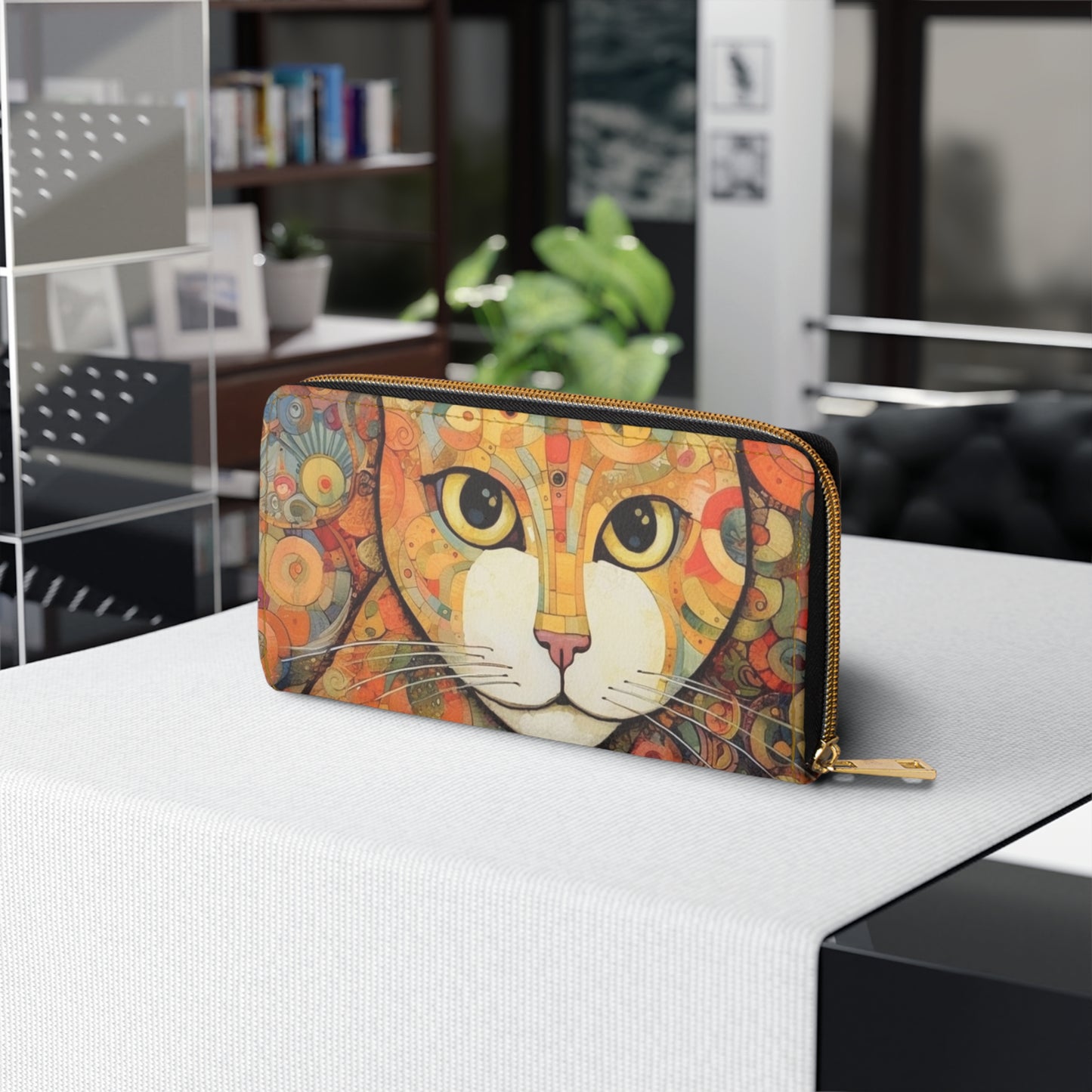 Art Nouveau Revival: Klimt-Inspired Zipper Wallet