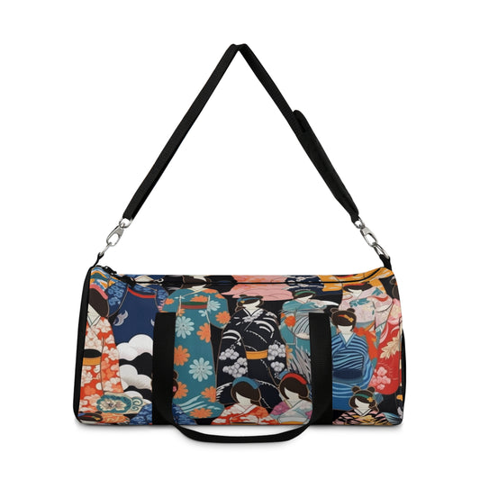 Kimono Dreams Duffel Bag: Experience Japanese Elegance