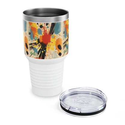 Abstract Harmonies: Silkscreen Patterns Transform the Ringneck Tumbler