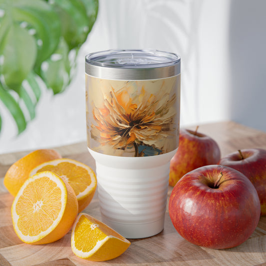 Nature's Elegance in a Ringneck Tumbler: Perfect for Flower Art Devotees