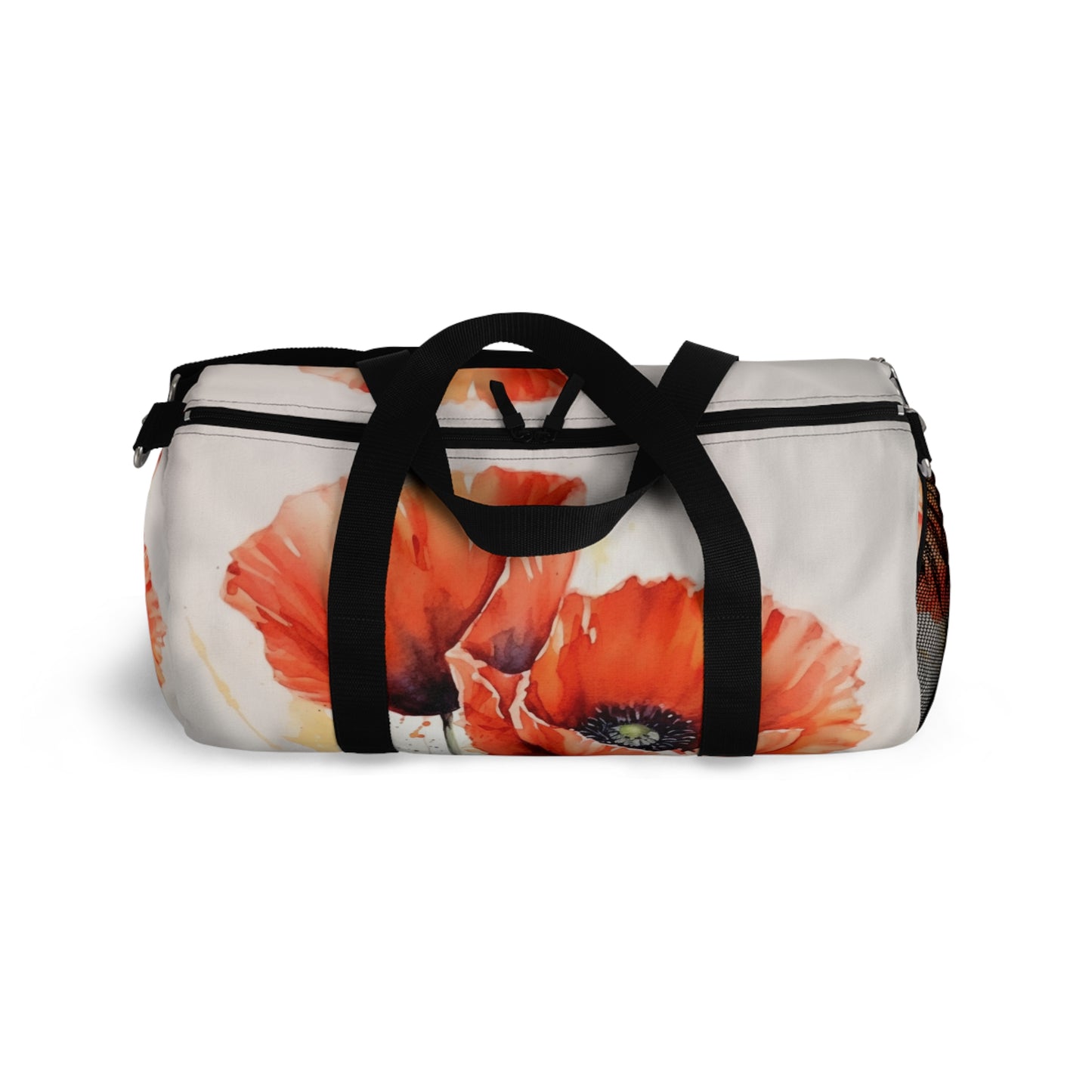 Whimsical Poppy Flower Watercolor Duffel Bag: An Artistic Delight