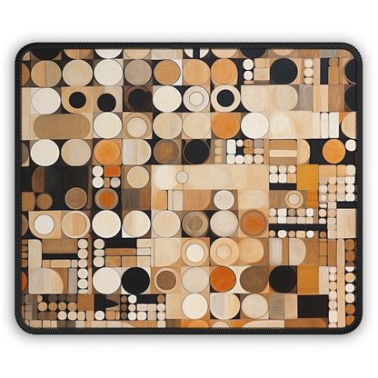 Circular Symphony: Geometric Gaming Mouse Pad with Artistic Flair