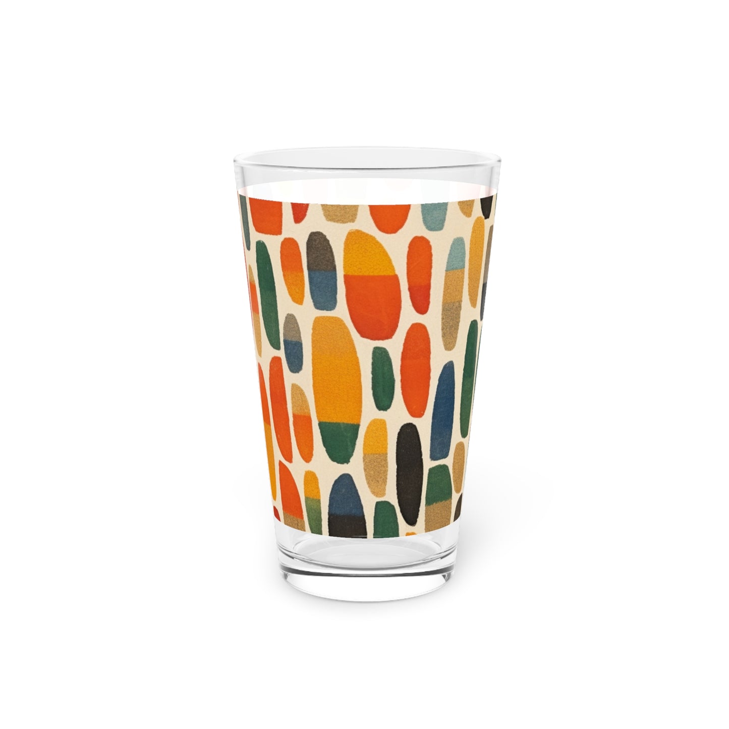 Dynamic Abstract Pint Glass