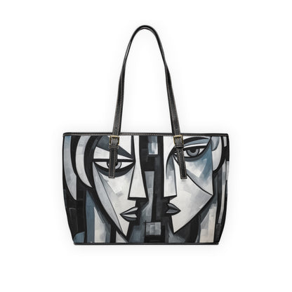 Cubist Paintings PU Leather Shoulder Bag