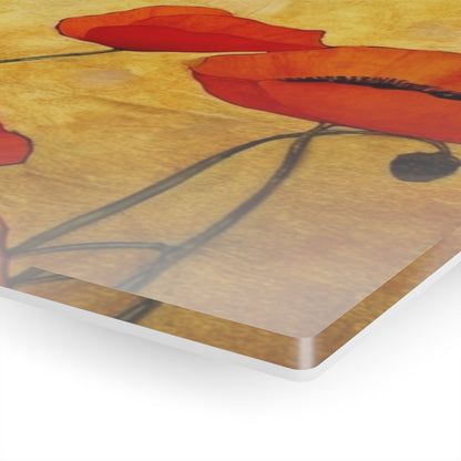 Acrylic Prints Adorned with Gustav Klimt's Poppies