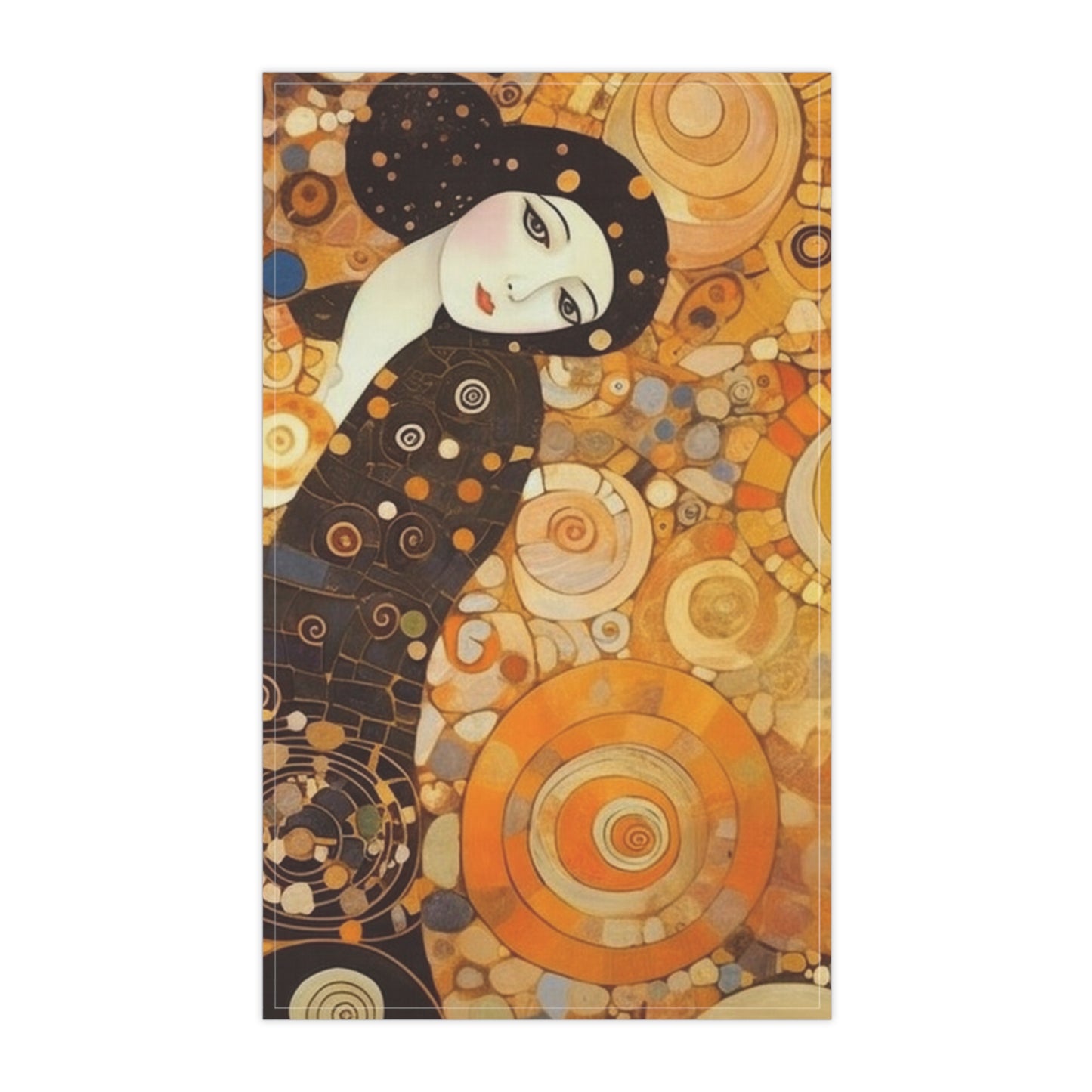 Sensual Symmetry: Kitchen Towel Embodying the Essence of Symbolism in 19th Century Art
