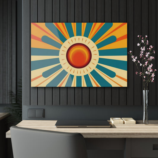Atomic Age Sunshine: Midcentury Modern Sun Acrylic Prints