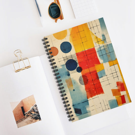 Vibrant Shapes: Abstract Painting Notebook