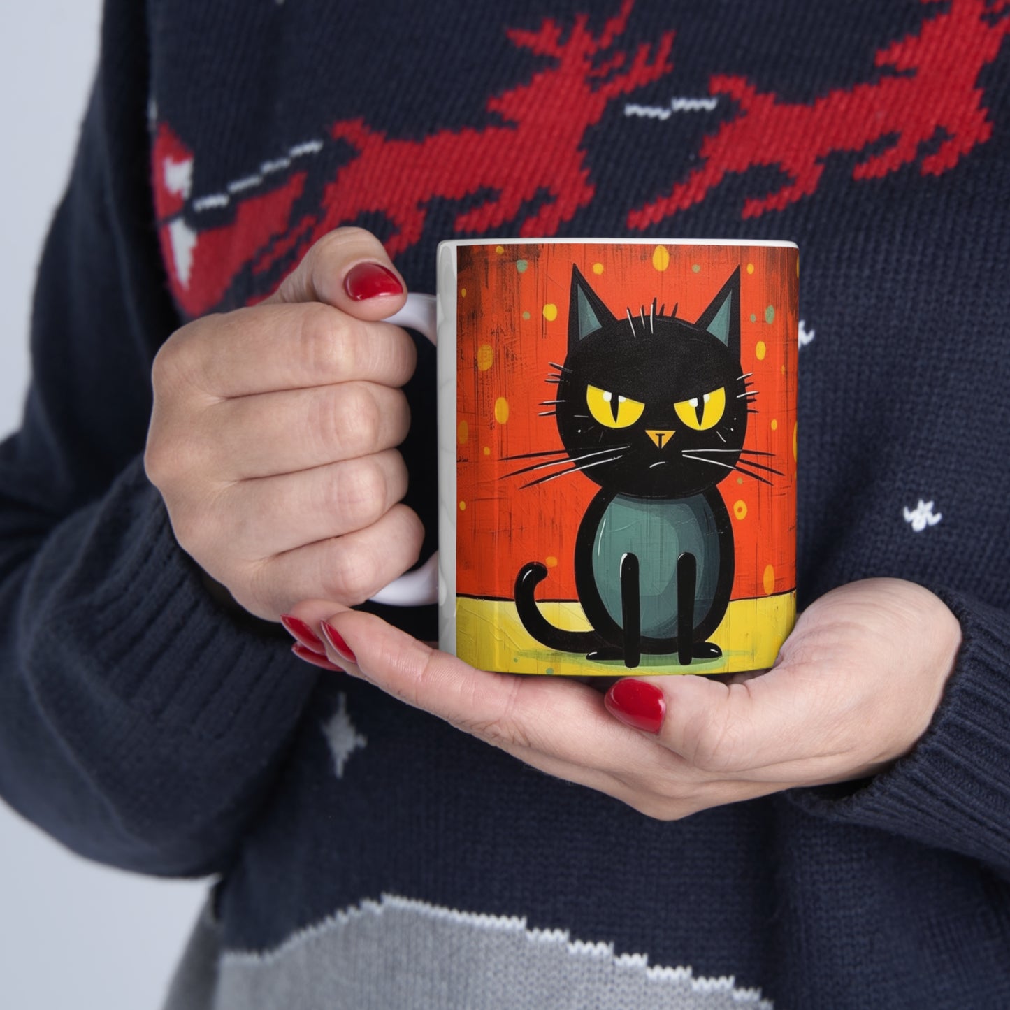 Cat-Tastic Blend: Best Ceramic Mug for Atomic Age and Midcentury Homes