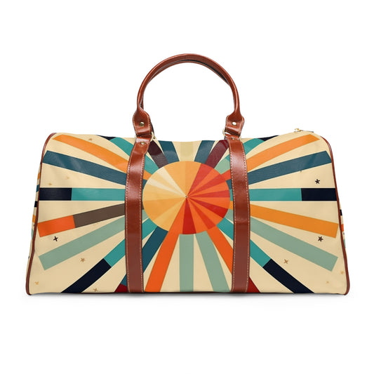 Vintage Fashion Starburst Candy Colored Waterproof Travel Bag for Men