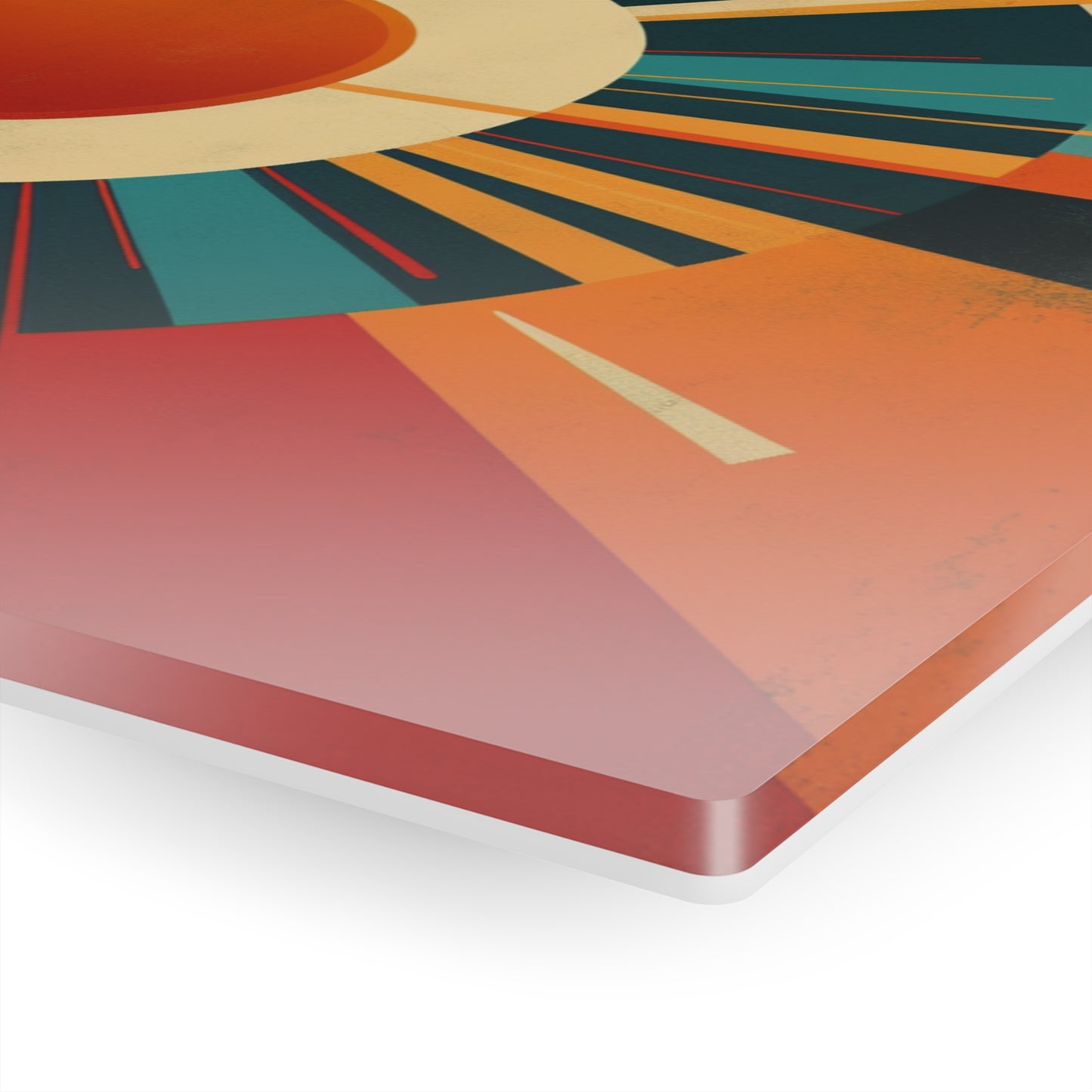 Minimalist Sunshine: Midcentury Modern Sun Acrylic Prints