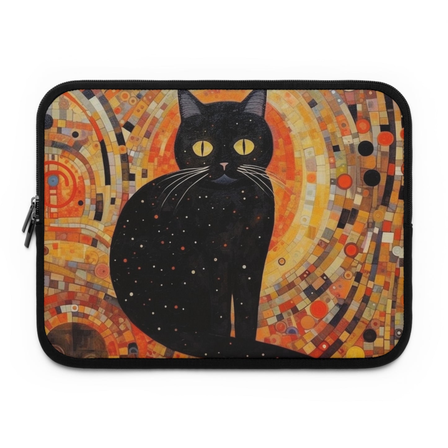Artistic Cats Laptop Sleeve: A Stylish Tribute to Gustav Klimt's Feline Inspirations