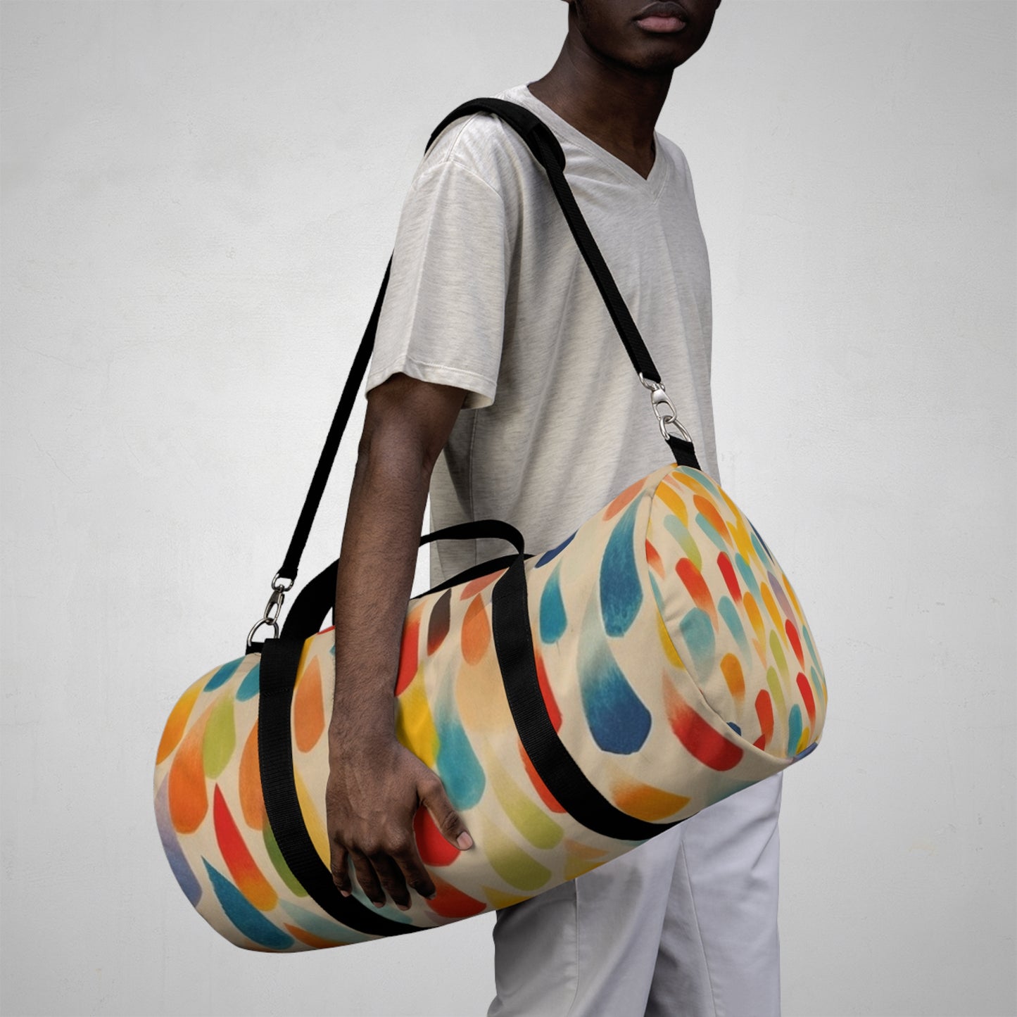 Energetic Brush Strokes Duffel Bag