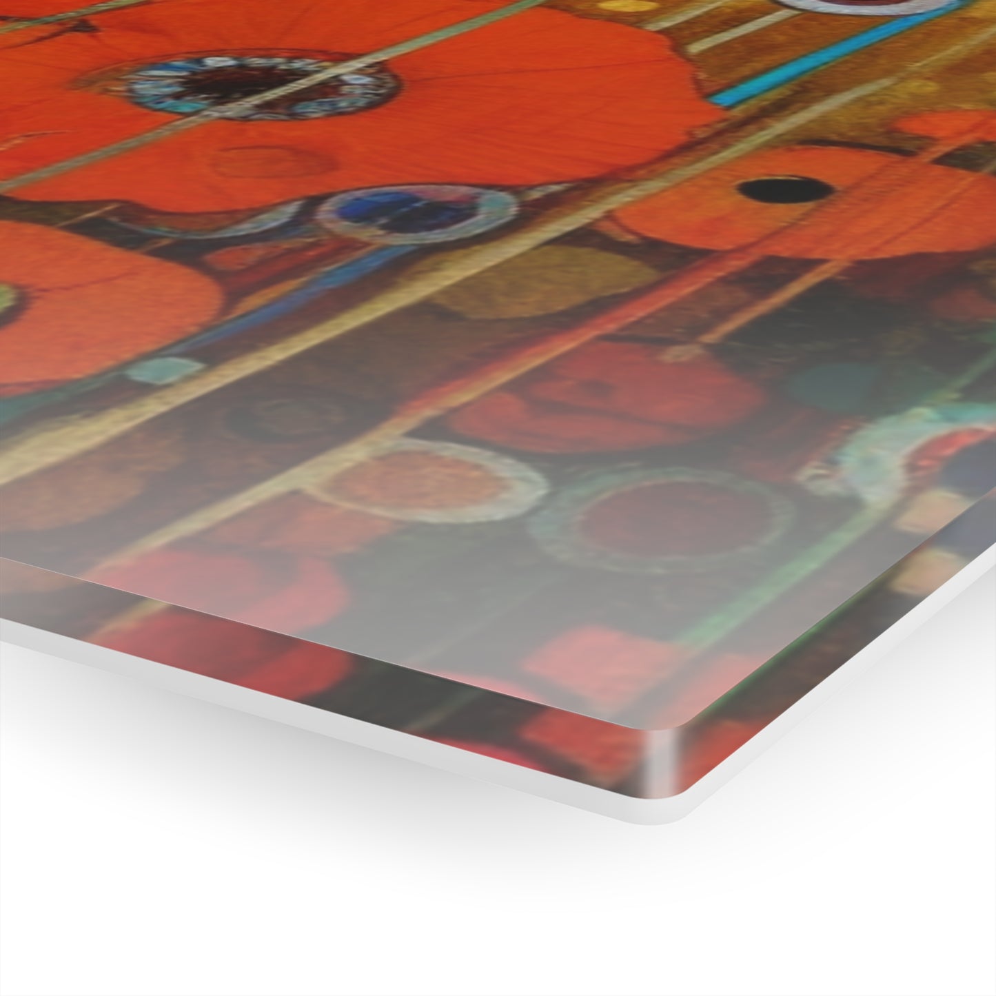 Floral Symphony: Acrylic Prints showcasing Gustav Klimt's Poppies in Art Nouveau