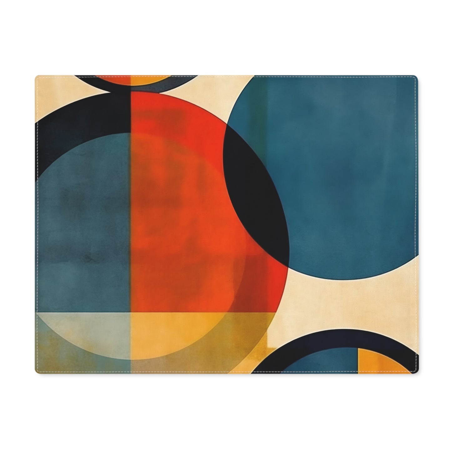 Geometric Abstraction Extravaganza: Placemat for Art Enthusiasts
