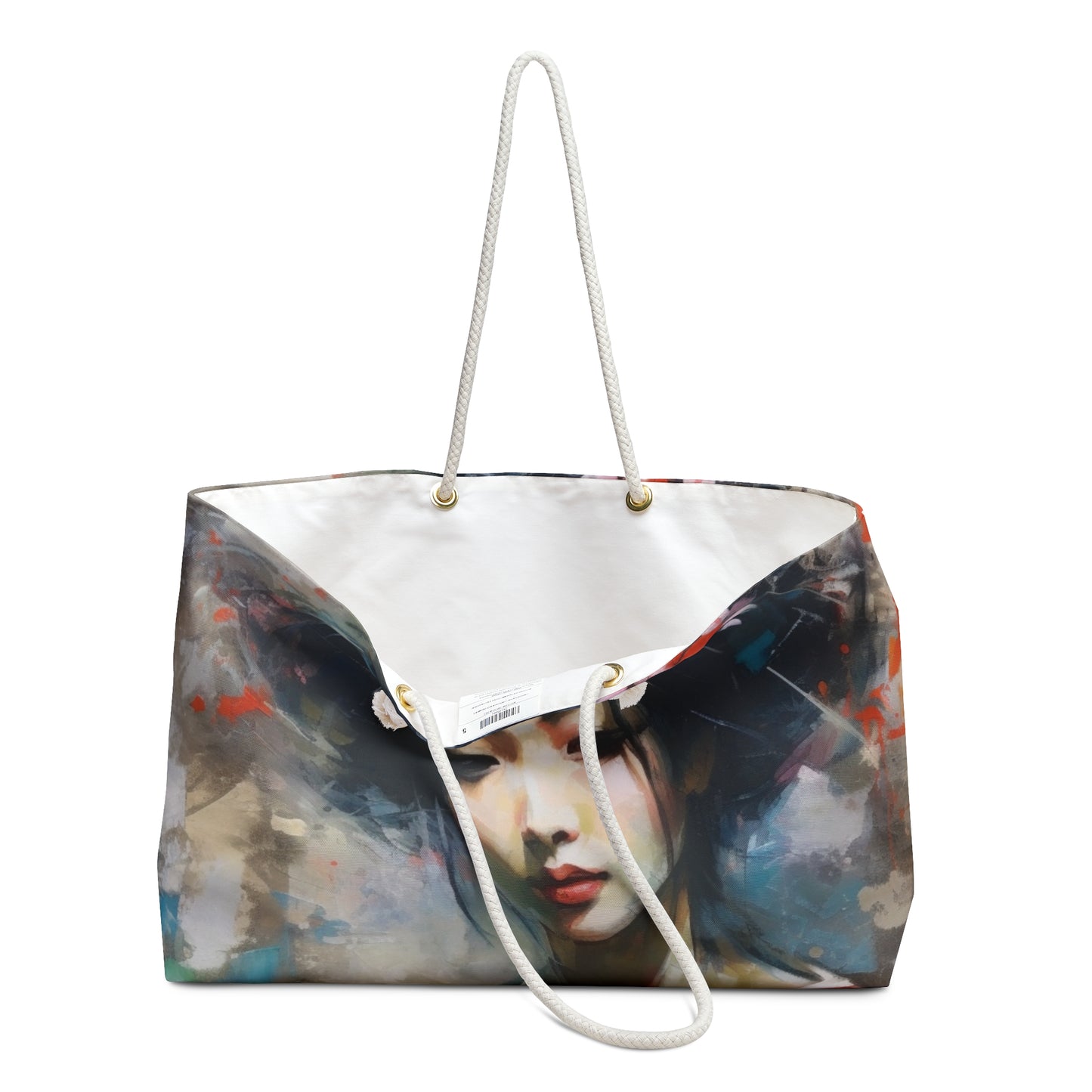 Weekender Bag with Geisha Art: Style with Japanese Artistic Flair