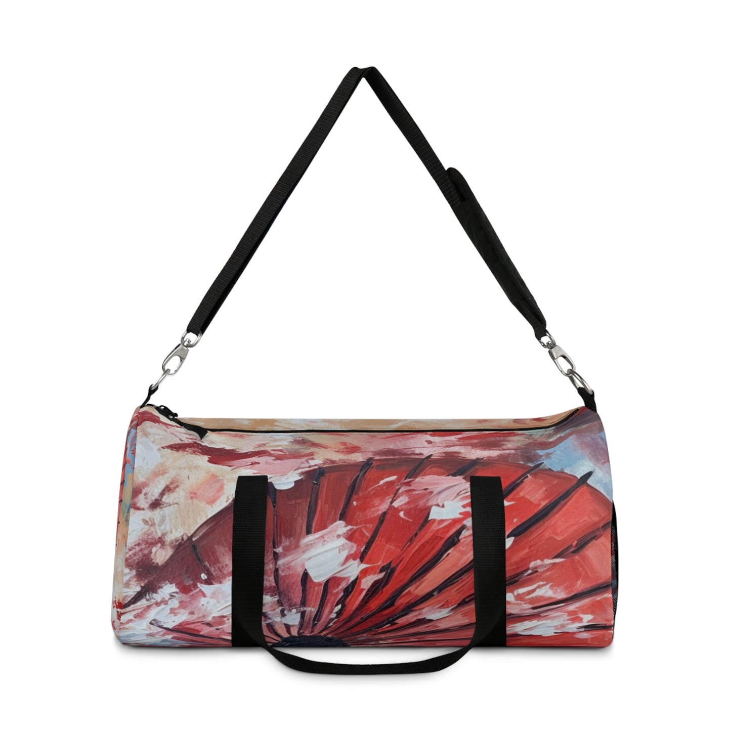Abstract Japanese Umbrella Painting Duffel Bag: Unleashing Artistic Beauty
