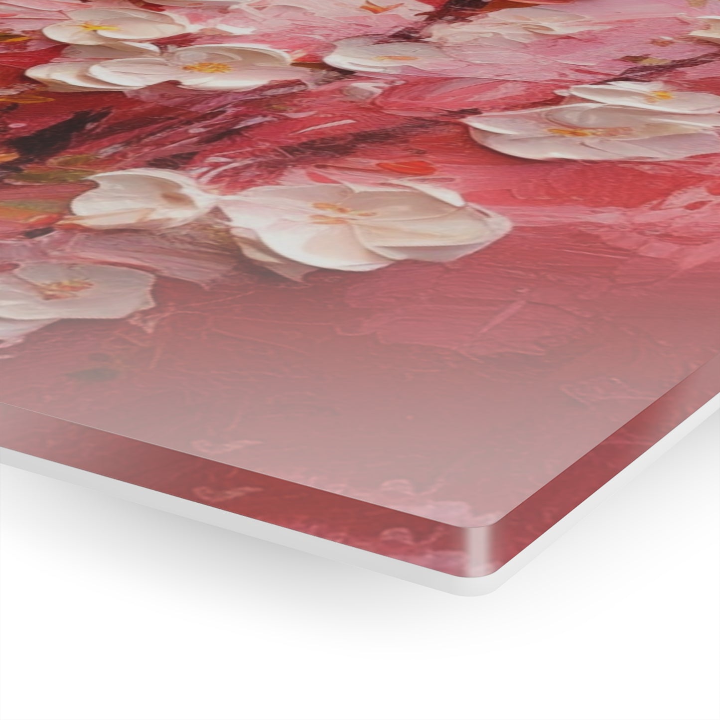 Abstract Cherry Blossom Acrylic Prints: Captivating Brushstrokes