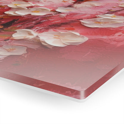 Abstract Cherry Blossom Acrylic Prints: Captivating Brushstrokes