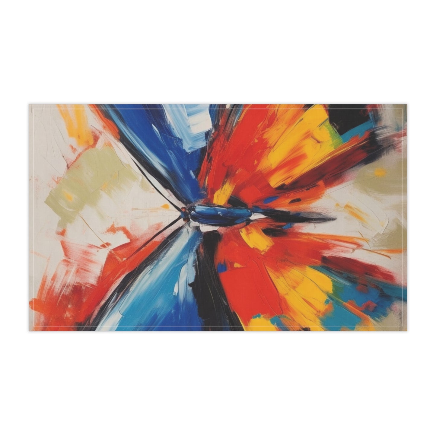 Brush Strokes of Butterfly Splendor: Kitchen Towel for Artistic Inspiration