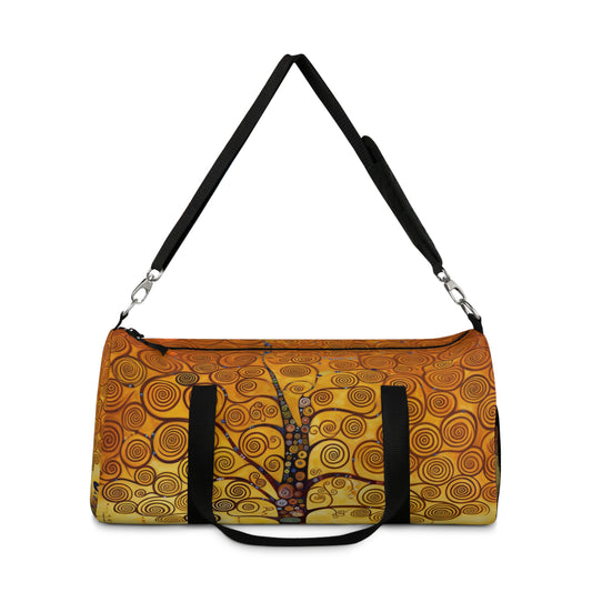 Symbolic Harmony: Gustav Klimt Tree of Life Duffel Bag, Embrace Artistic Elegance