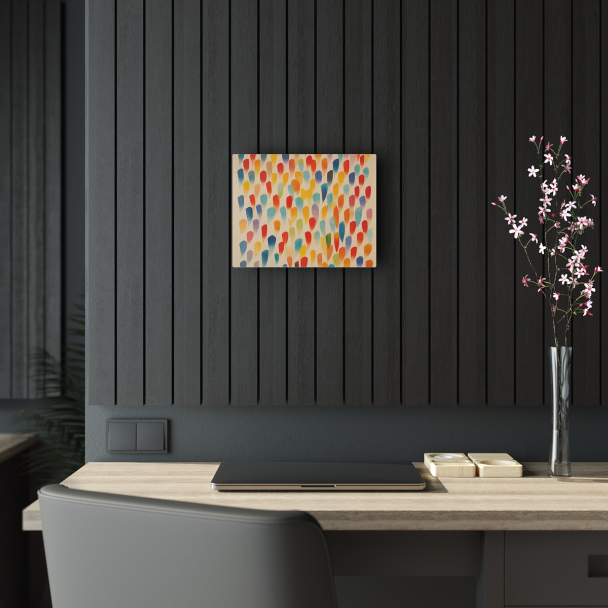 Energetic Abstraction: Colorful Shapes Acrylic Prints