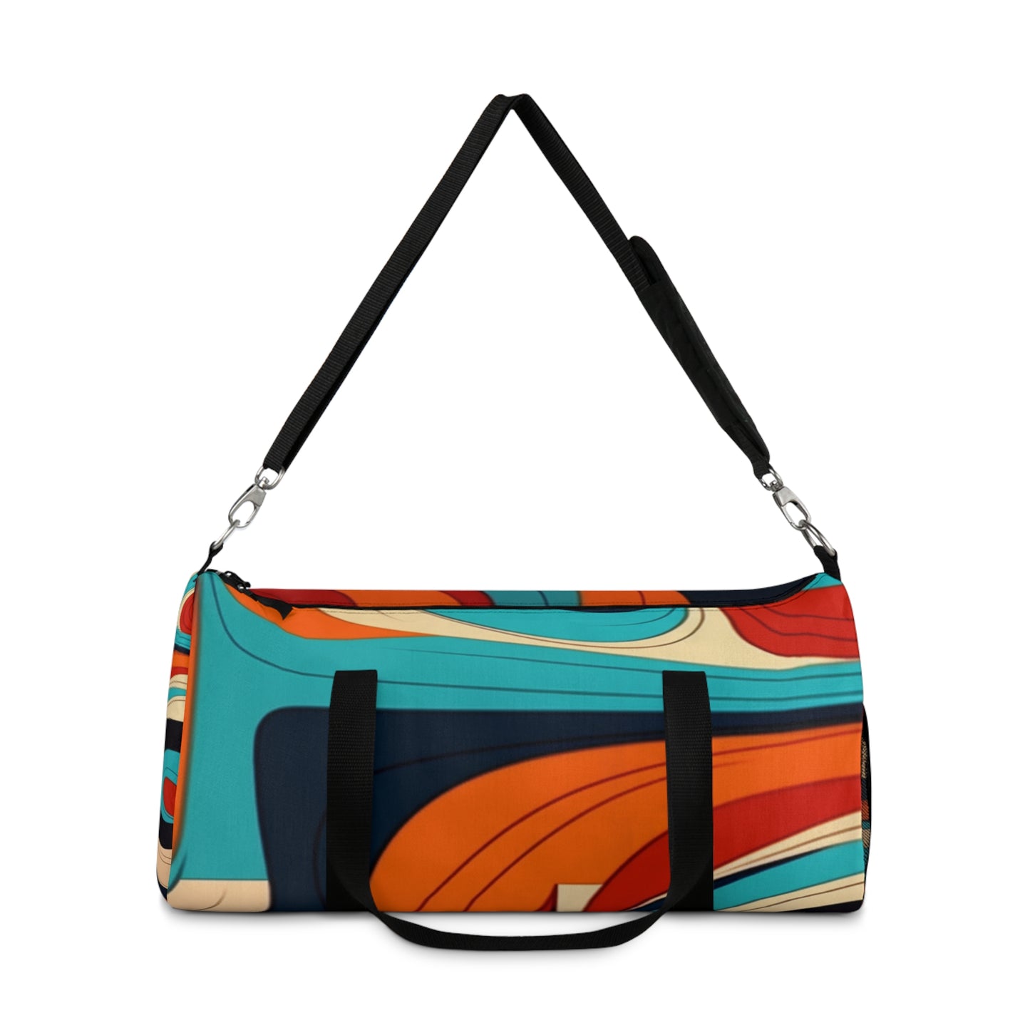 Midcentury Abstractions: Abstract-Inspired Duffel Bag for Atomic Age Design