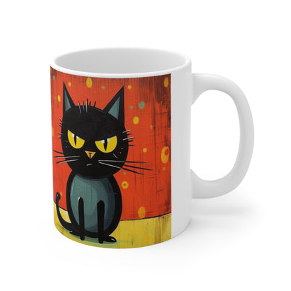Cat-Tastic Blend: Best Ceramic Mug for Atomic Age and Midcentury Homes