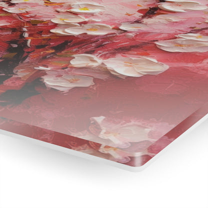 Abstract Cherry Blossom Acrylic Prints: Captivating Brushstrokes