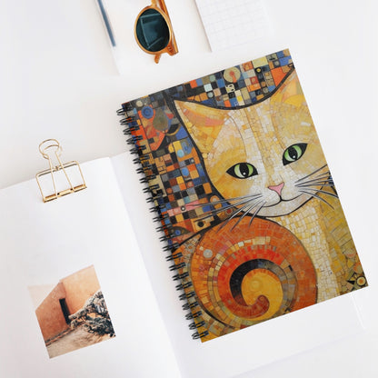Timeless Beauty: Vienna Secession-Inspired Spiral Notebook