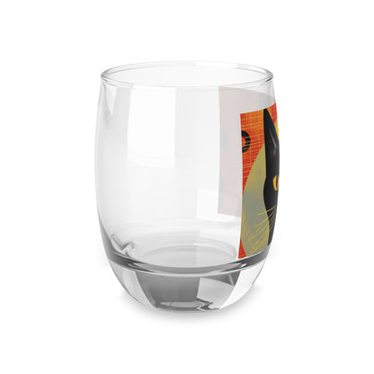 Midcentury Whisker Delight: Atomic Age Design Meets Cat-Inspired Whiskey Glass for Vintage Fashion Lovers