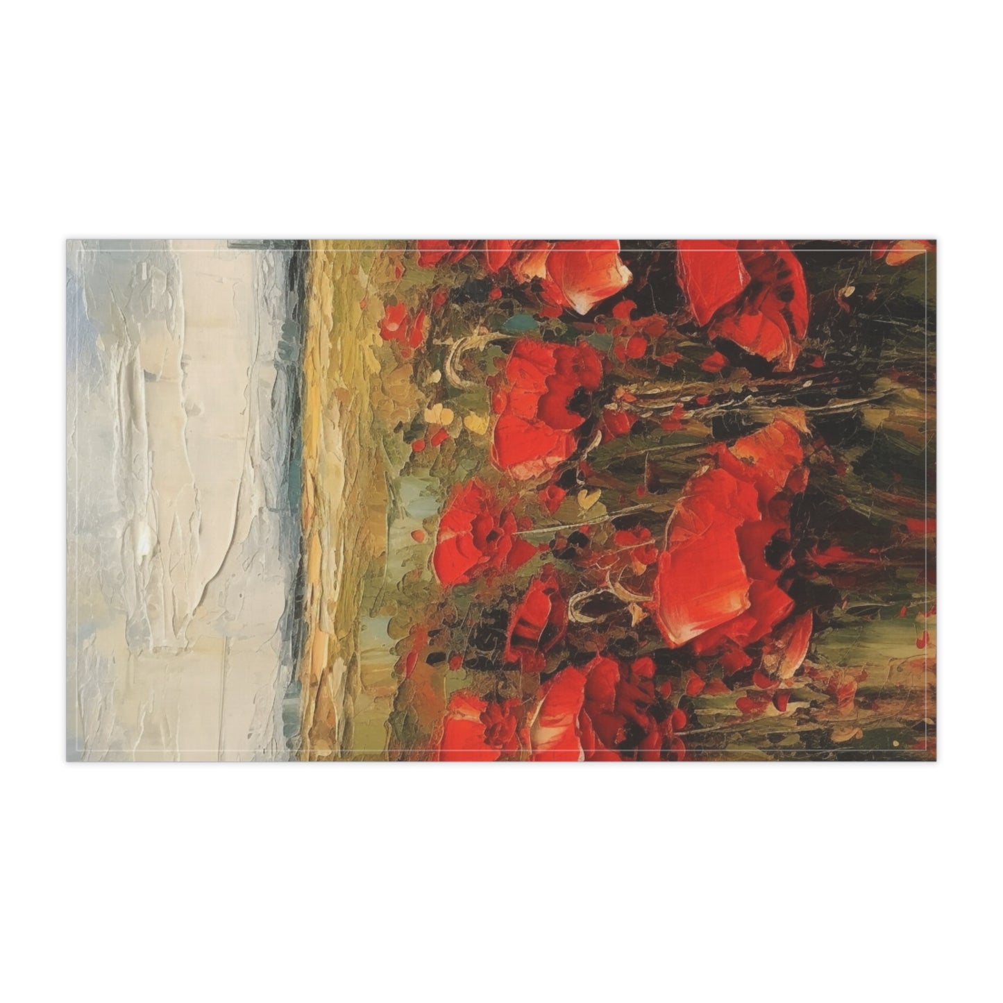 Abstract Poppy Fields: Kitchen Towel for Artistic Inspiration