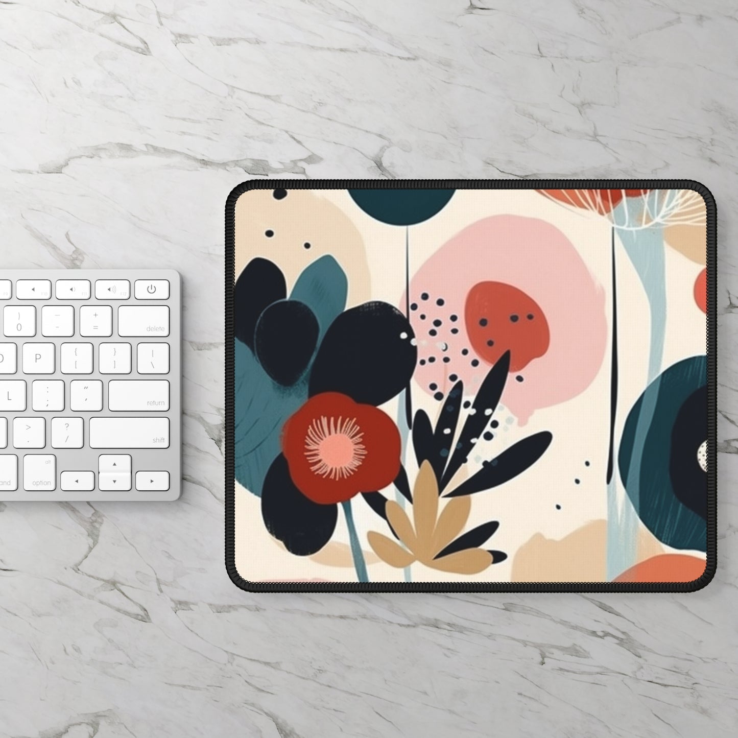 Atomic Elegance: Midcentury Modern Gaming Mouse Pad with a Twist of Vintage Fashion