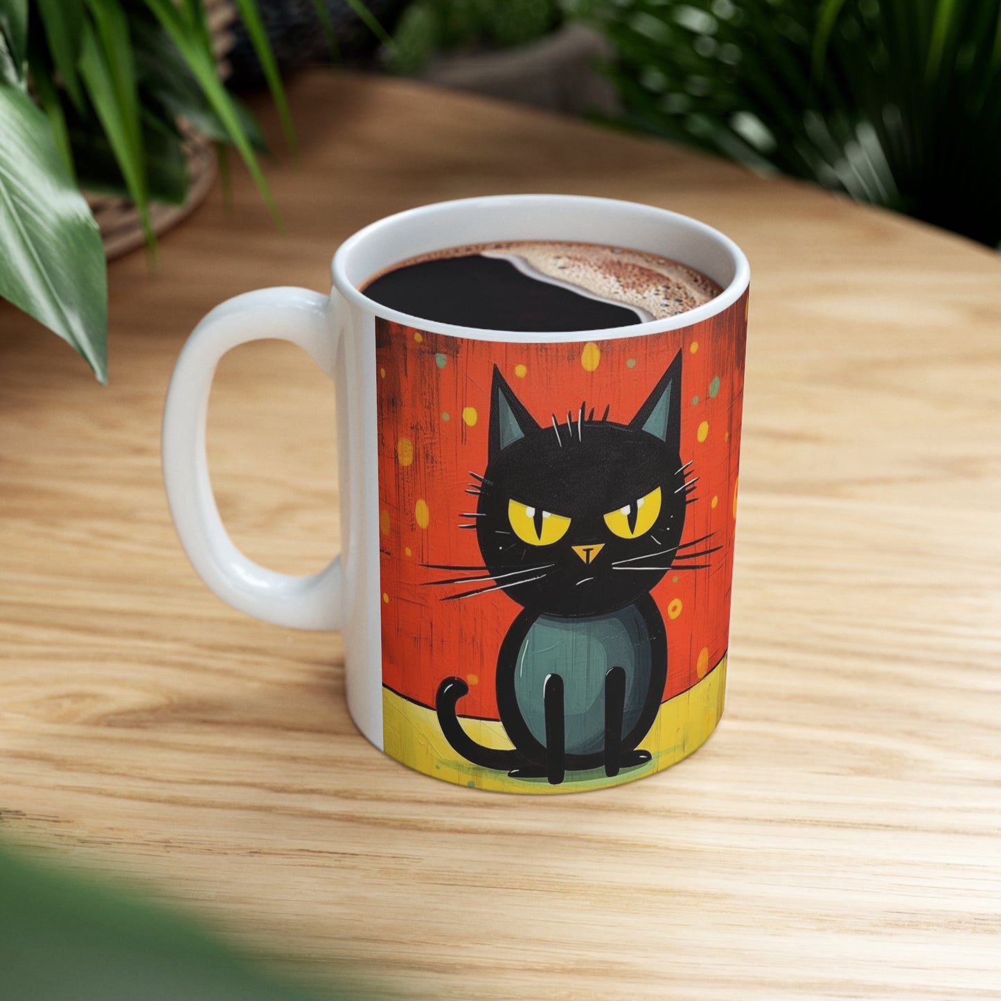 Cat-Tastic Blend: Best Ceramic Mug for Atomic Age and Midcentury Homes