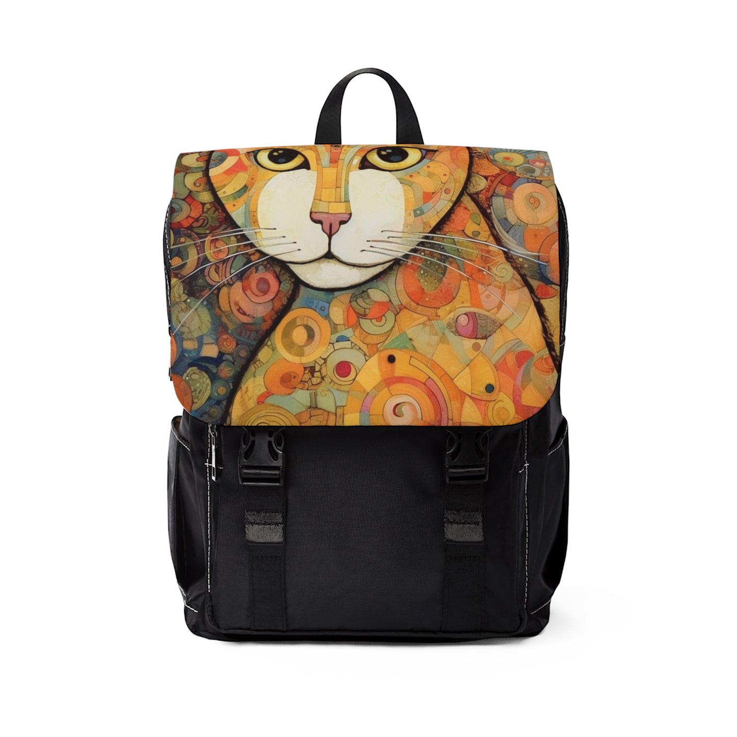 Art Nouveau Revival: Klimt-Inspired Unisex Casual Shoulder Backpack
