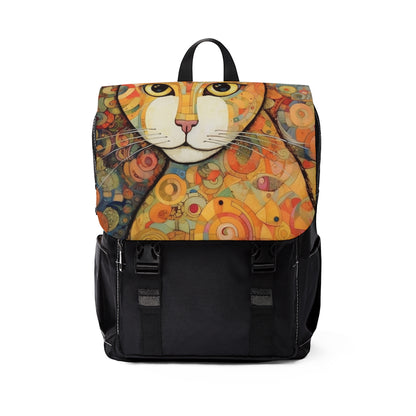 Art Nouveau Revival: Klimt-Inspired Unisex Casual Shoulder Backpack