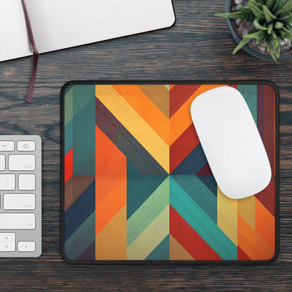Abstract Geometric Expression: Midcentury Modern Gaming Mouse Pad for Artistic Souls